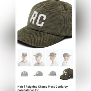 Reigning Champ - Mens Corduroy Baseball Cap